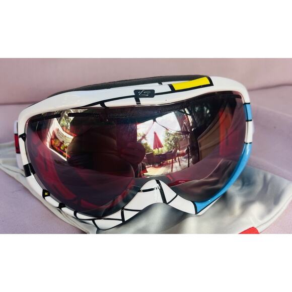 Vintage Bolle ski goggles Quasar Nova 2011 Snowboard Skiing Winter Sport & Bag - Picture 6 of 14